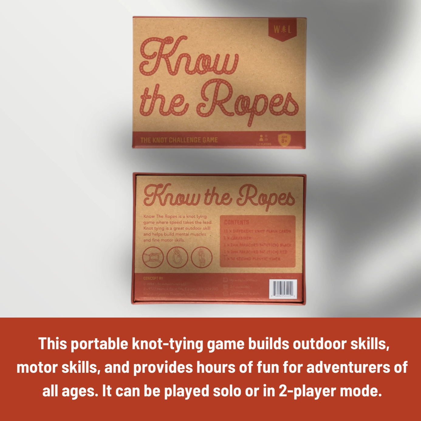 This image explains more details about how it can have adventurous kids and be played by 2.