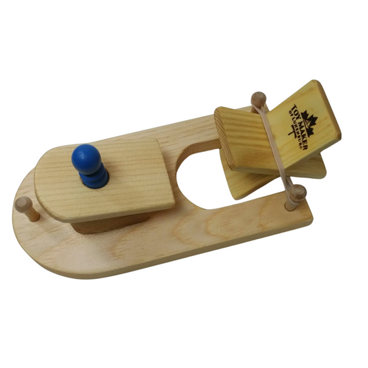 Wooden Paddle Toy Boat